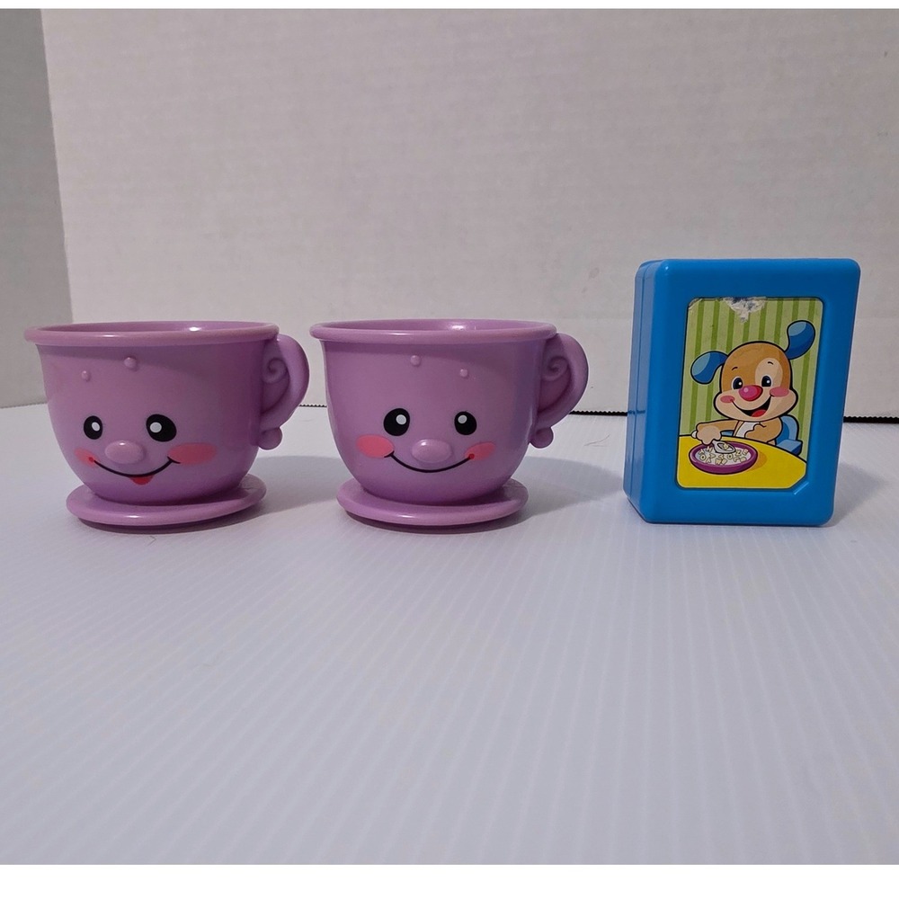 Fisher Price Tea Set Replacement OS Purple Fair 2008 Mattel Incomplete Toy